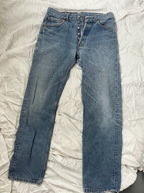 Levi 501s - worn in